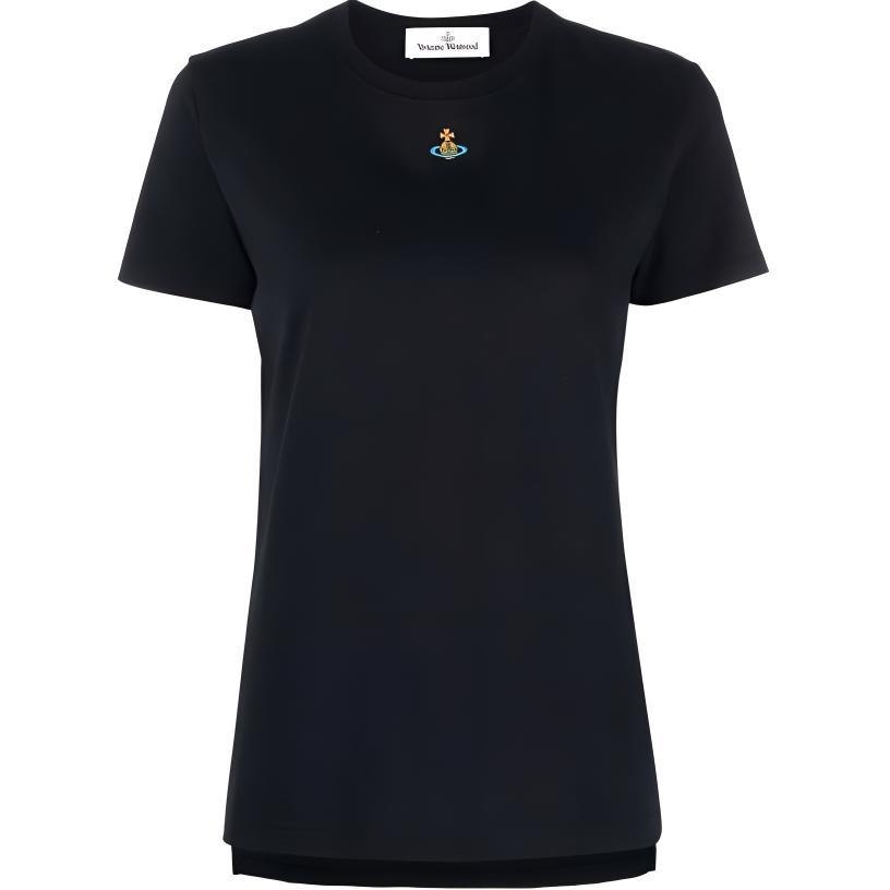 Vivienne Westwood Vivienne Westwood Orb Logo embroidery Cotton T shirt