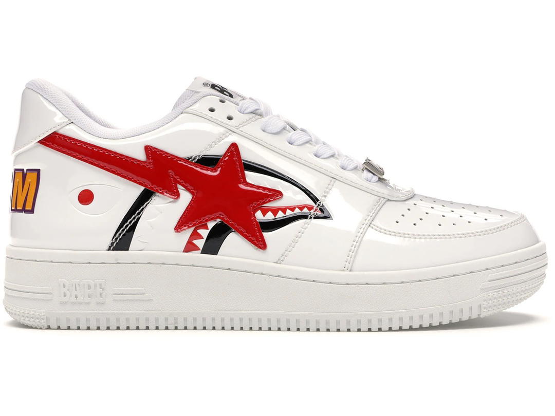 Bape A Bathing Ape Bape Sta Low Shark White