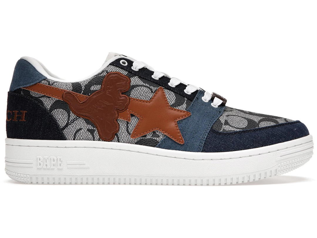 Bape A Bathing Ape Bape Sta Low Coach Blue