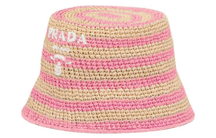 Prada Prada Bucket Hats Women's Tan/Petal Pink