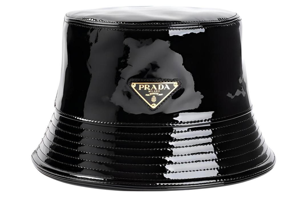Prada Prada Lambskin Bucket Hats Women's Black