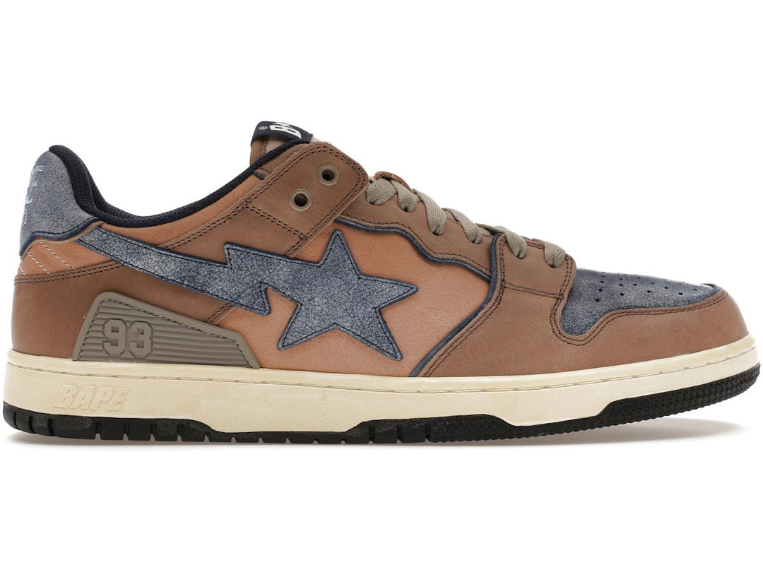 Bape A Bathing Ape Bape SK8 Sta Vintage Beige Indigo