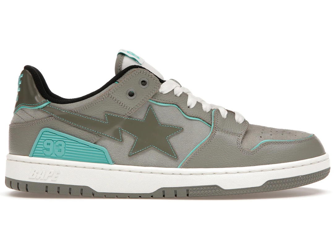 Bape A Bathing Ape Bape SK8 Sta Grey Turquoise