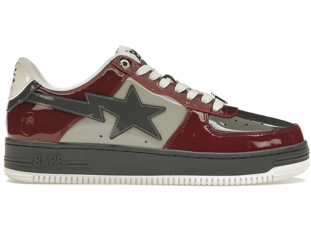 Bape A Bathing Ape Bape Sta Nostalgic Burgundy Grey