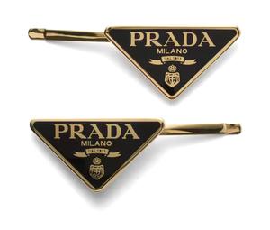 Buy Prada Triangle Logo Hair Clip Set at Sasom – Authentic and Ready to Ship