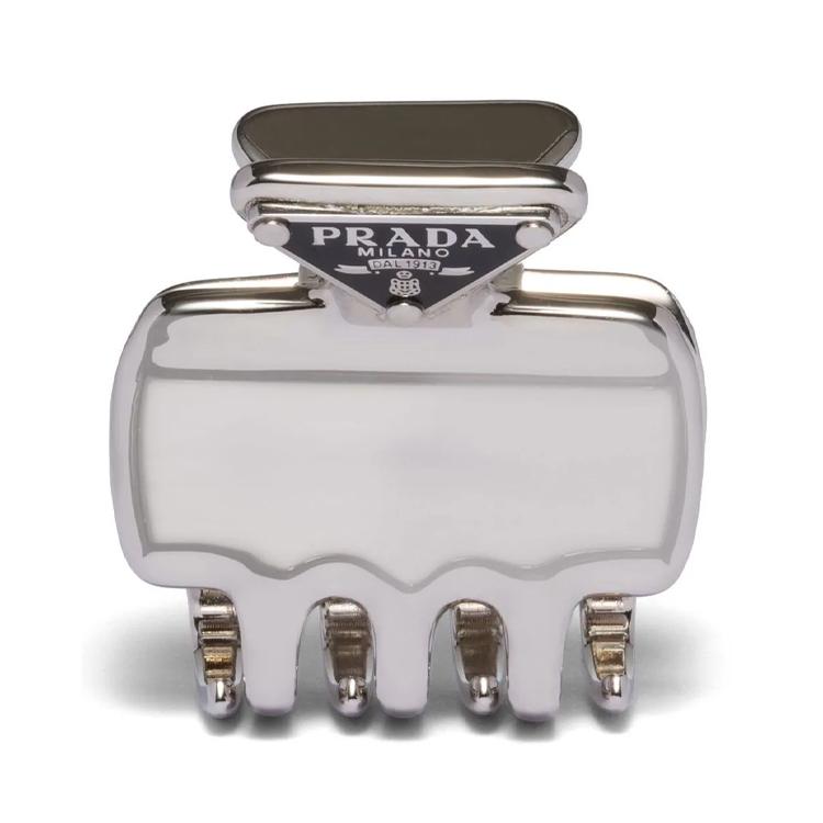 Prada Prada Metal Hair Clips Women's Silver