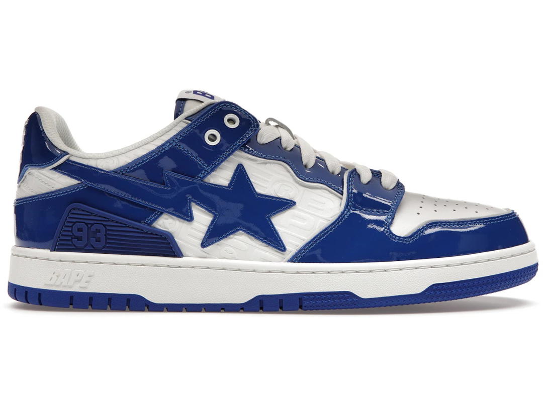 Bape A Bathing Ape Bape SK8 Sta Blue White Patent