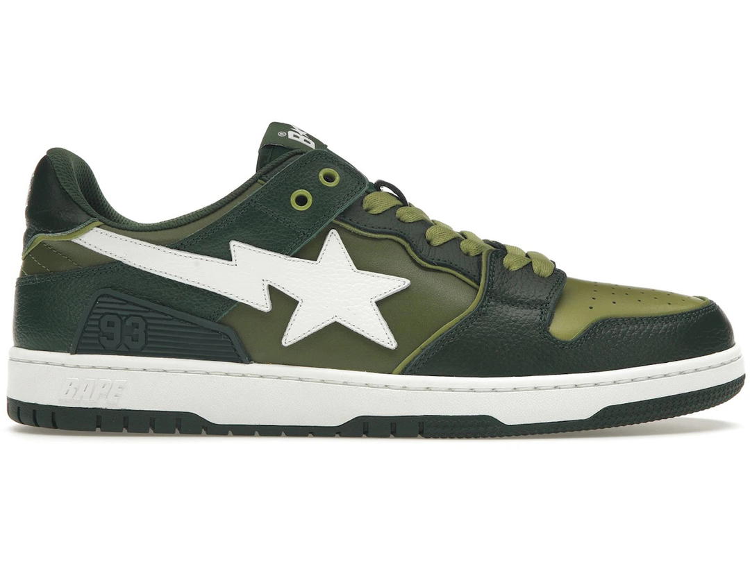 Bape A Bathing Ape Bape SK8 Sta Green White