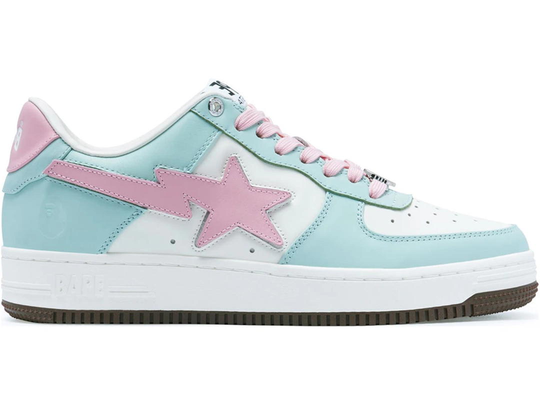 Bape A Bathing Ape Bape Sta Low #4 Green Blue Pink