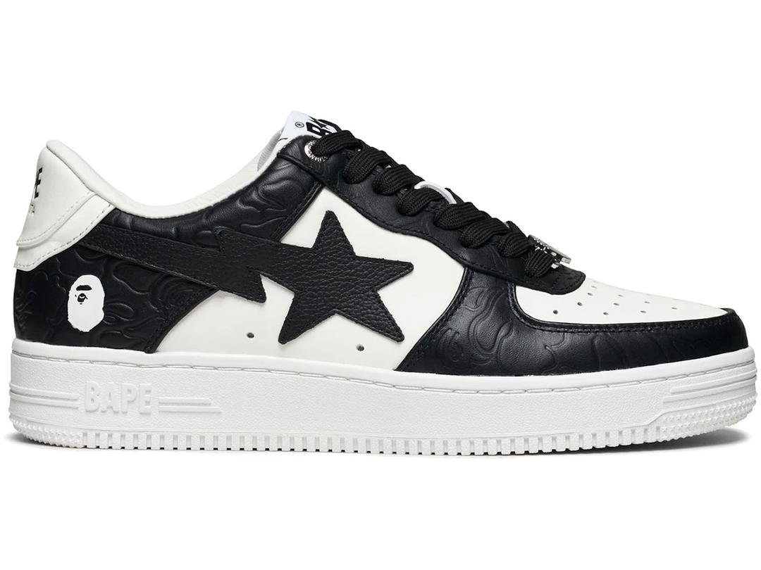 Bape A Bathing Ape Bape Sta #4 Linecamo White Black