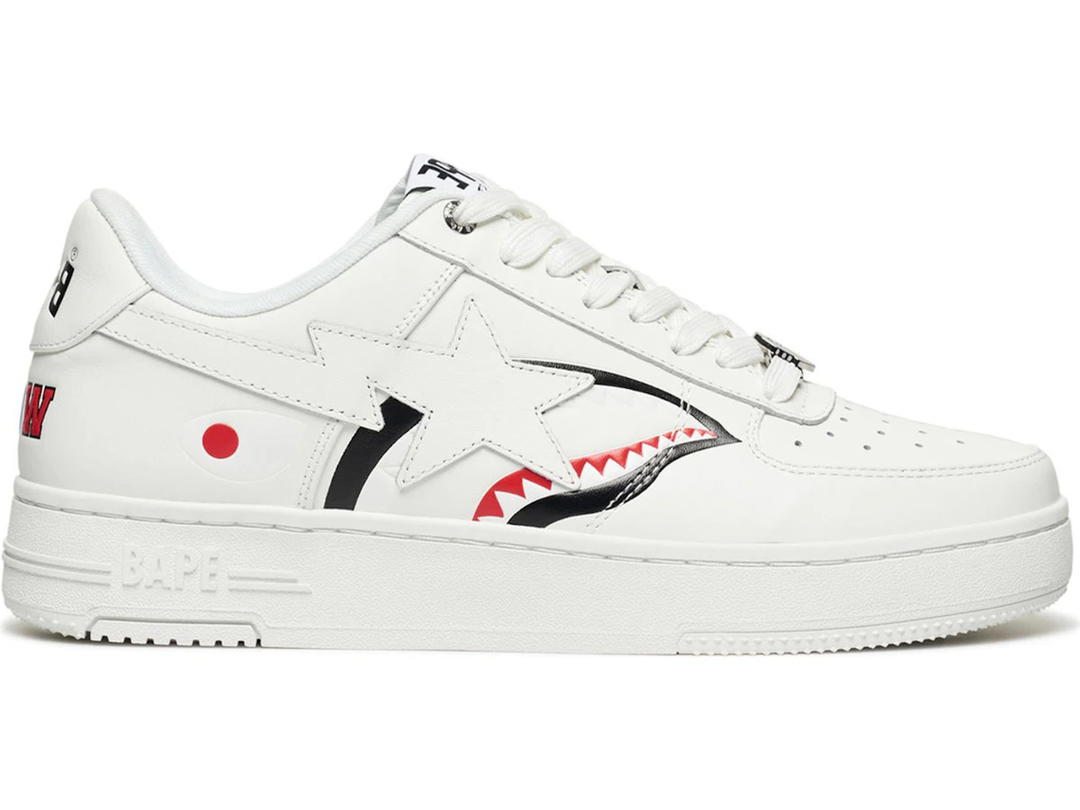Bape A Bathing Ape Bape Sta Low Shark Pack White