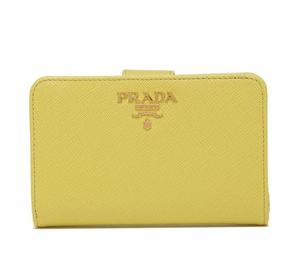 Buy Prada Saffiano Leather Wallet Women's Yellow at Sasom – Authentic and Ready to Ship