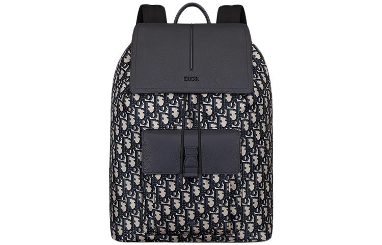 Dior Dior Cow Leather Backpack Men's Navy