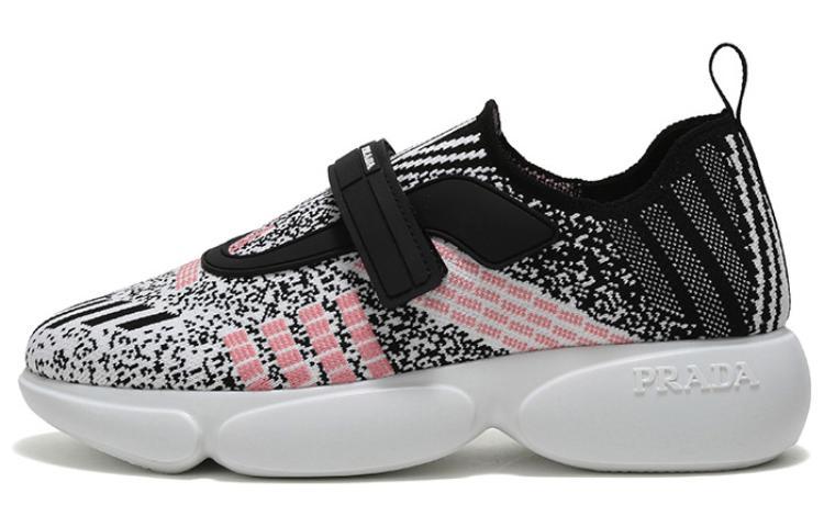 Prada Prada Cloudbust Breathable Low Top Sports Casual Shoes Women's Pink White