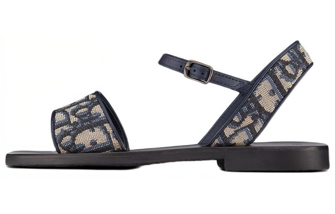 Dior Dior OBLIQUE Strap Sandals Women's Blue