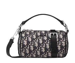 Buy Dior Embroidery Cylinder Bag Handbag Crossbody Bag Shoulder Bag Men's Black And Beige at Sasom – Authentic and Ready to Ship