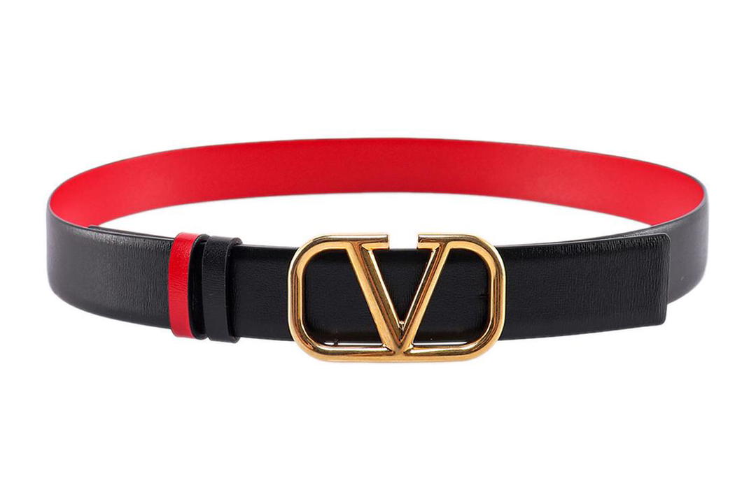 Valentino Valentino Leather Belts Unisex Black