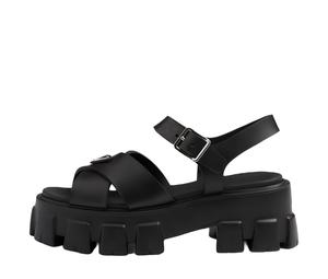 Buy Prada Triangle logo Platform Sandals at Sasom – Authentic and Ready to Ship