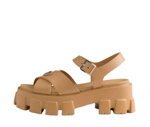 Buy Prada Monolith One Strap Sandals 5.5cm Women's Brown at Sasom – Authentic and Ready to Ship