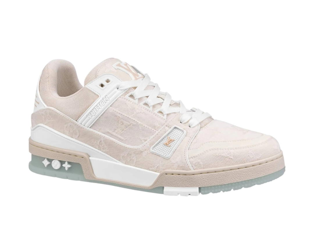 Louis Vuitton Louis Vuitton LV Trainer Beige Monogram Demin
