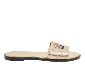 Buy Louis Vuitton Lock It Flat Sandals Gold at Sasom – Authentic and Ready to Ship