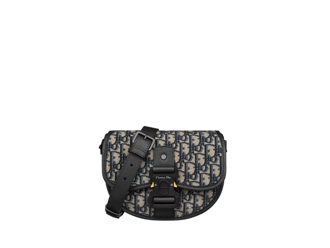 Dior Dior Mini Gallop Bag With Strap In Beige And Black