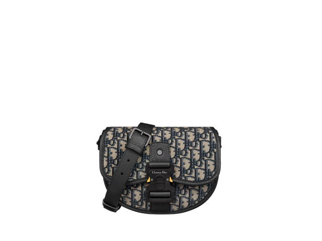 Dior Dior Mini Gallop Bag With Strap In Beige And Black - view 1