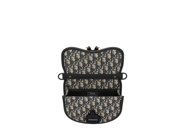 Dior Dior Mini Gallop Bag With Strap In Beige And Black - view 3