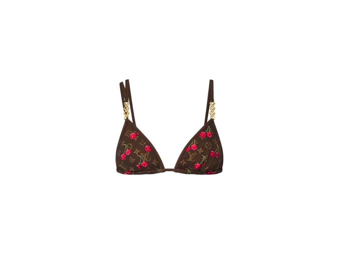 Louis Vuitton Louis Vuitton x Takashi Murakami Cherry Bikini Top Sakura Brown