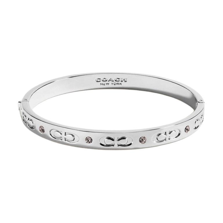Coach Coach Plated Metal Bangles Women's Silver