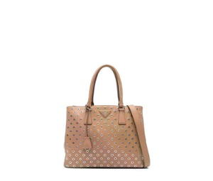 Buy Prada Galleria Eyelet-embellishment Tote Bag Brown at Sasom – Authentic and Ready to Ship