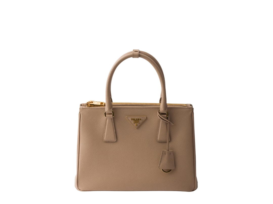 Prada Prada Galleria Medium Saffiano Leather Bag Cameo