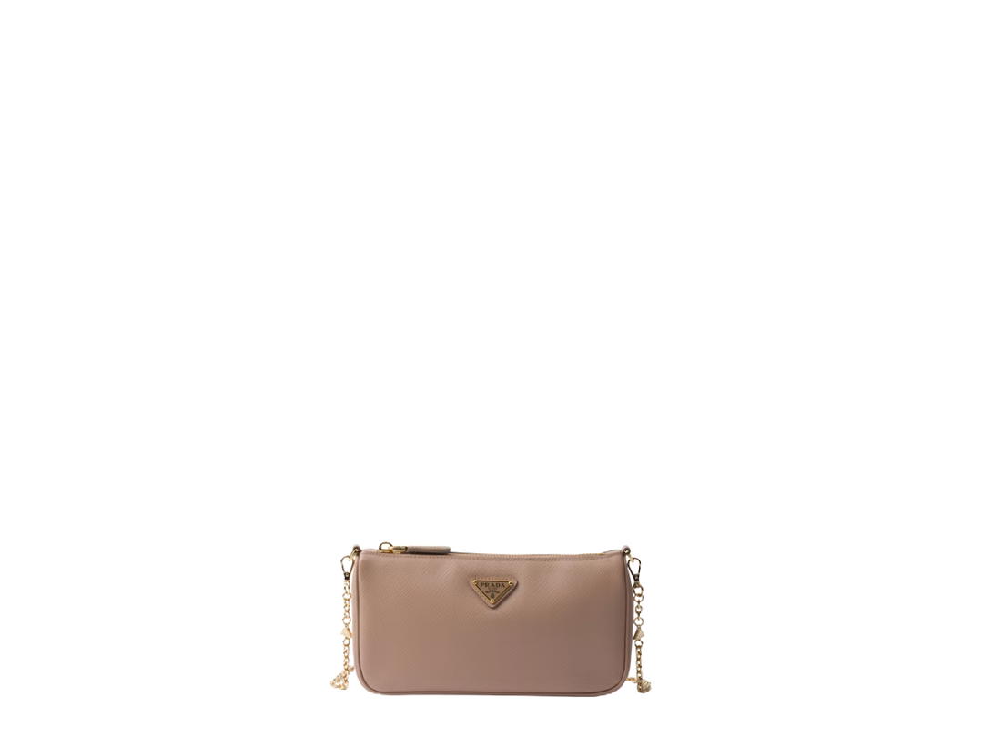 Prada Prada Mini Saffiano Leather Bag Powder Pink