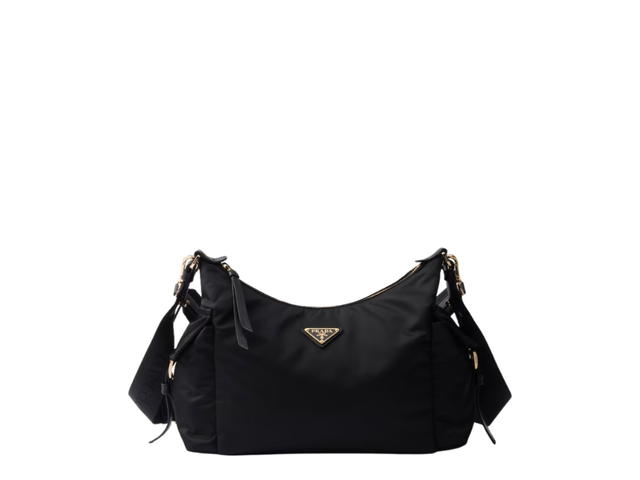 Prada Prada Explore Large Re-Nylon And Leather Bag Black - view 1