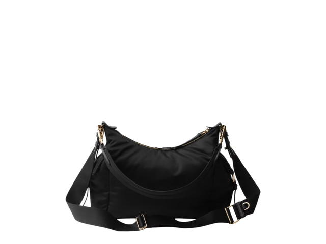 Prada Prada Explore Large Re-Nylon And Leather Bag Black - view 2