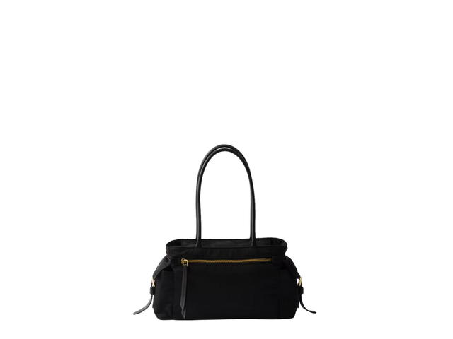 Prada Prada Explore Medium Re-Nylon And Leather Tote Bag Black - view 2