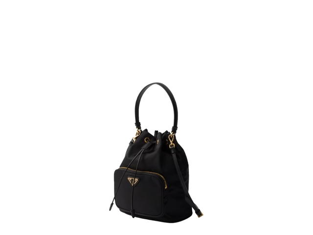 Prada Prada Duet Re-Nylon Bucket Bag Black - view 2