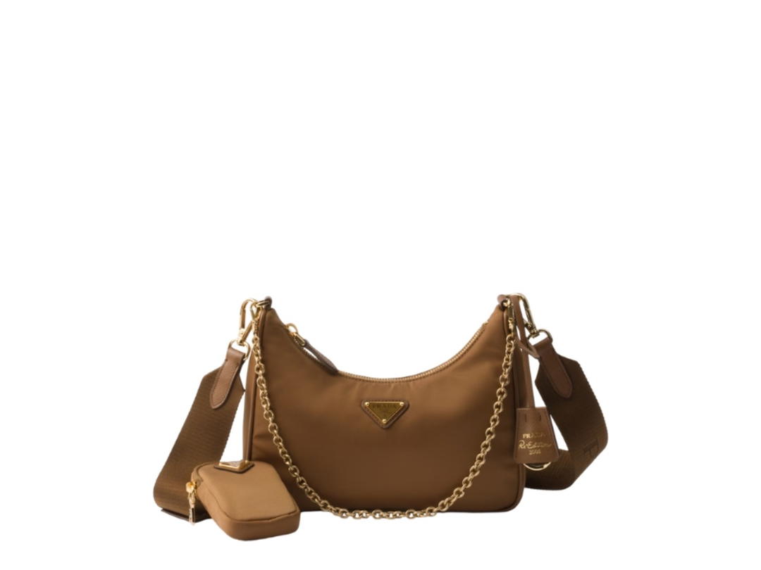 Prada Prada Re-Edition 2005 Re-Nylon Bag Brandy