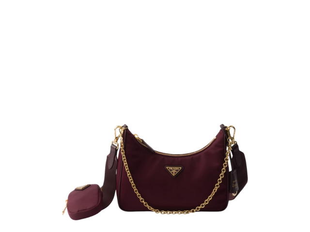 Prada Prada Re-Edition 2005 Re-Nylon Bag Burgundy - view 1