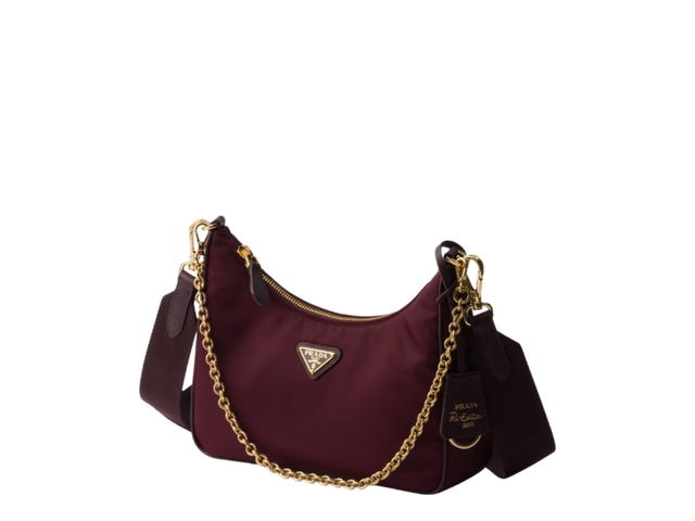 Prada Prada Re-Edition 2005 Re-Nylon Bag Burgundy - view 2