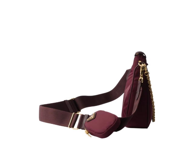 Prada Prada Re-Edition 2005 Re-Nylon Bag Burgundy - view 4