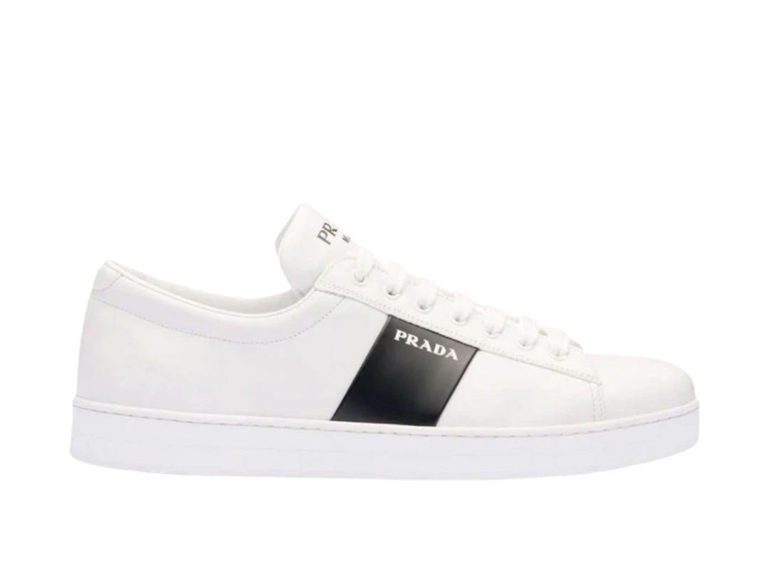 Prada Prada Low Top Skateboard White Black (Women's)