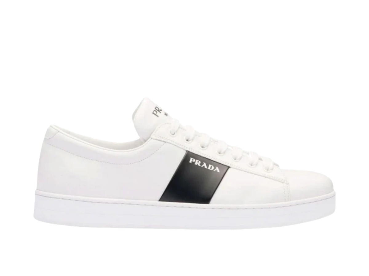 Prada Prada Low Top Skateboard White Black (Women's)