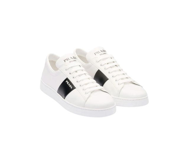 Prada Prada Low Top Skateboard White Black (Women's) - view 2