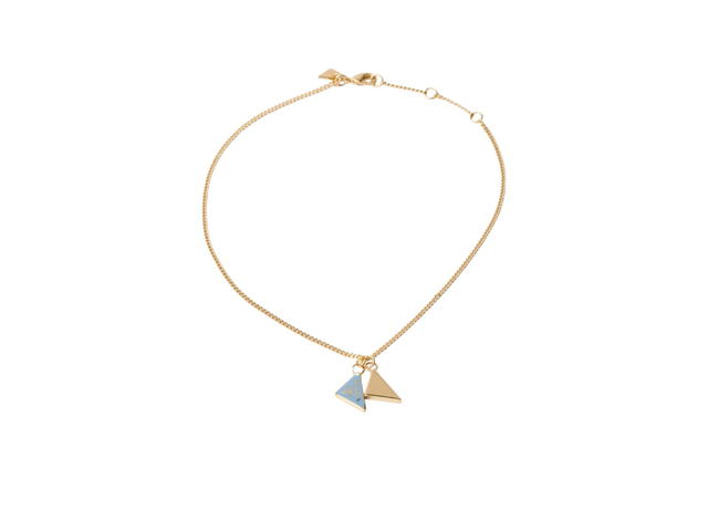 Prada Prada Enameled Metal Necklace Gold Celeste - view 1