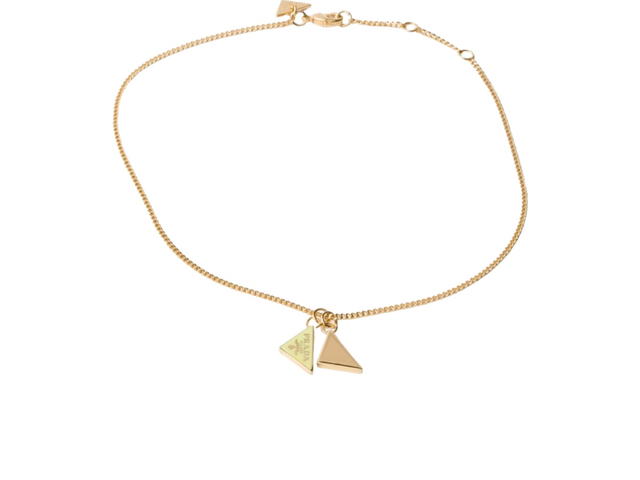 Prada Prada Enameled Metal Necklace Gold Daffodil - view 1