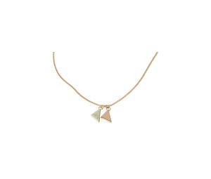 Buy Prada Enameled Metal Necklace Gold Aqua at Sasom – Authentic and Ready to Ship