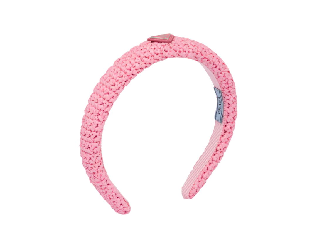 Prada Prada Crochet Headband Petal Pink