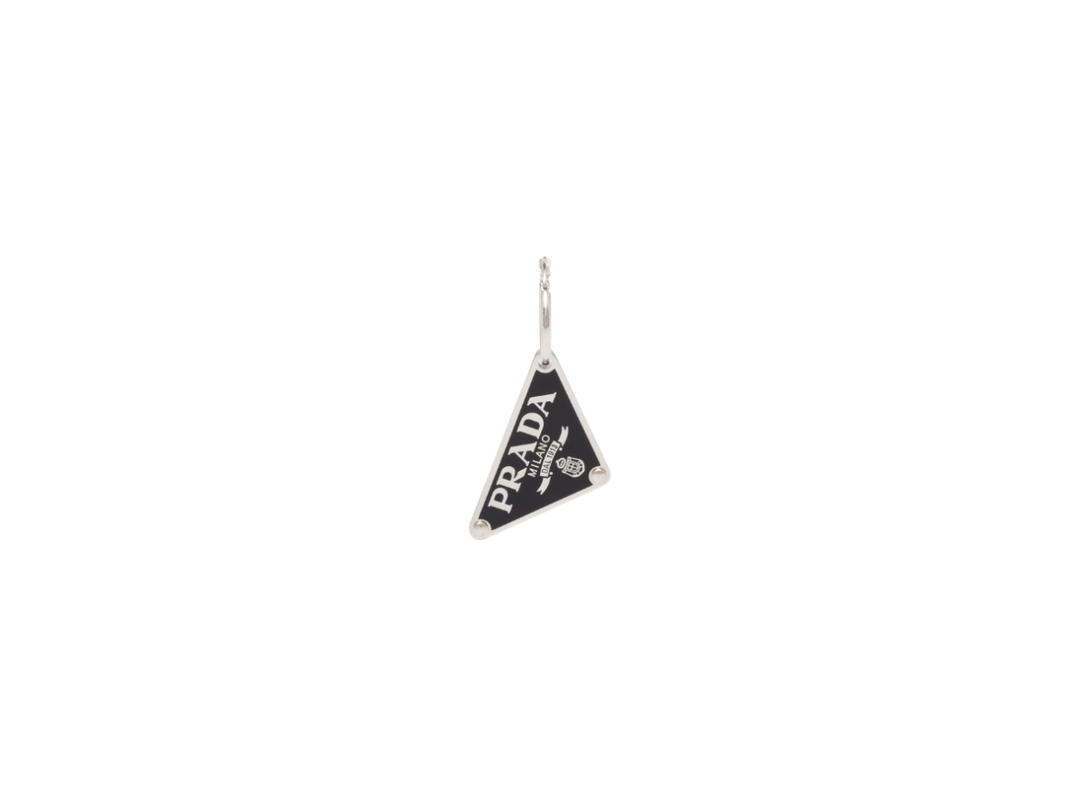 Prada Prada Symbole Pendant Left Earring Black