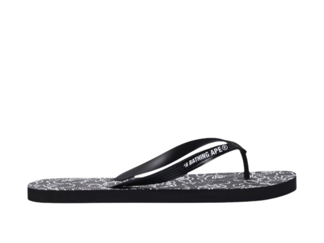 Bape Bape ABC Neon Camo Beach Sandal Black